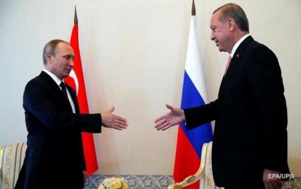 Эрдоган встретился с Путиным в Москве