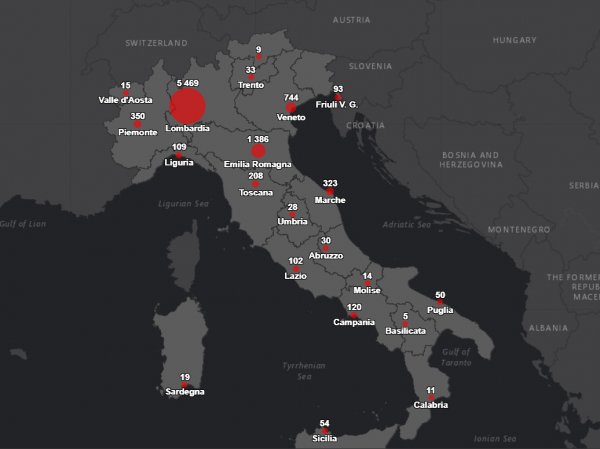 Эпидемия COVID-19. В Италии за сутки умерло 97 человек