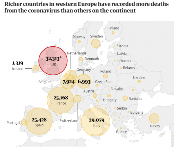 Названы причины, почему на Востоке Европе меньше жертв коронавируса, чем на Западе