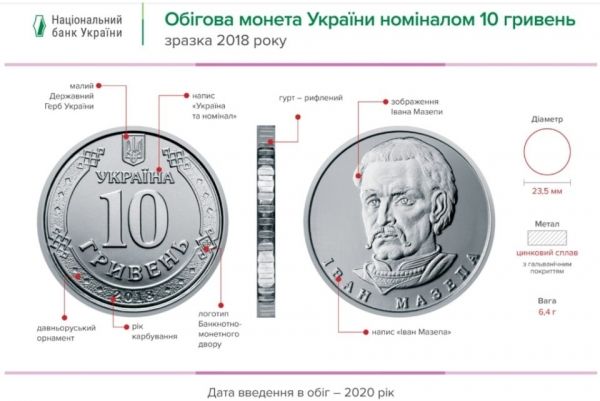 В НБУ показали новые монеты номиналом 10 гривен