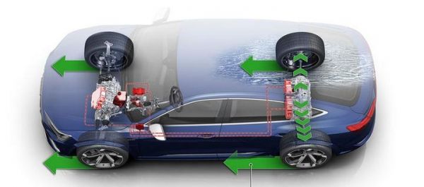 Audi создали первый в мире электромобиль с тремя моторами