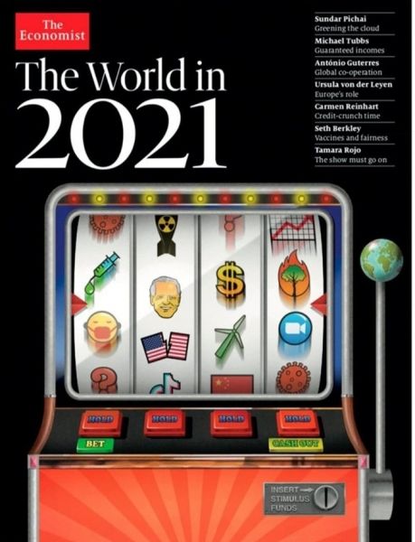 Обложка-прогноз от The Economist: в 2021-й нас проводит "однорукий бандит" 