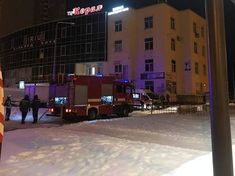 В Киеве горела комната охраны в ТЦ "Коралл". Погиб один человек