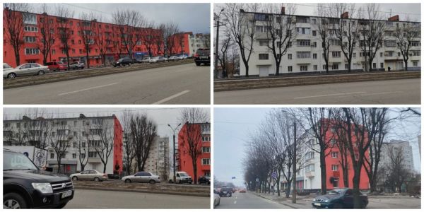 В Днепре появились ярко-красные дома на проспекте Богдана Хмельницкого