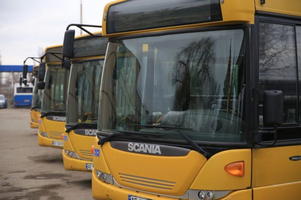 В Днепр приехала новая партия многоместных автобусов из Дании (Фото)