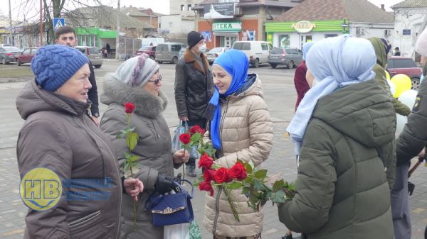 В Геническе во Всемирный день хиджаба состоялась традиционная уличная акция