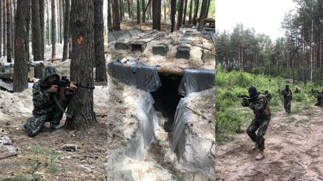 В Бучанском районе добровольцы нашли особенное место для тренировок.