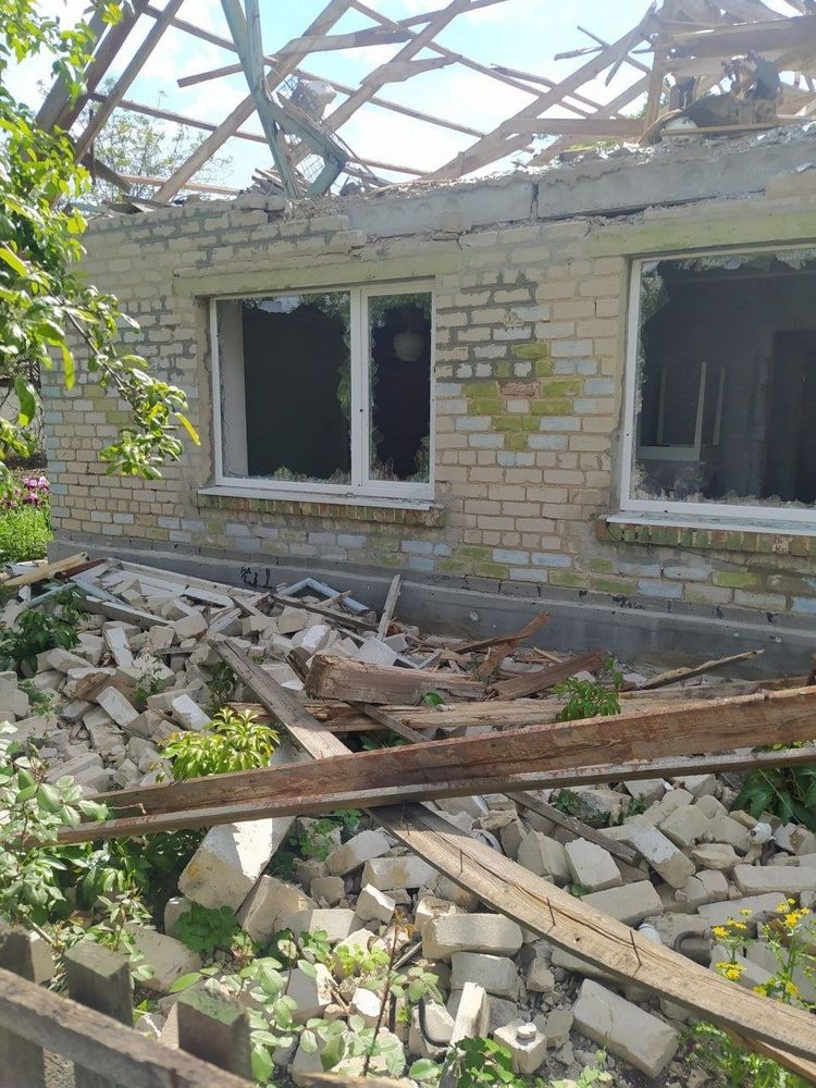 Разрушенные дома в Гуляйпольском районе (фото2)