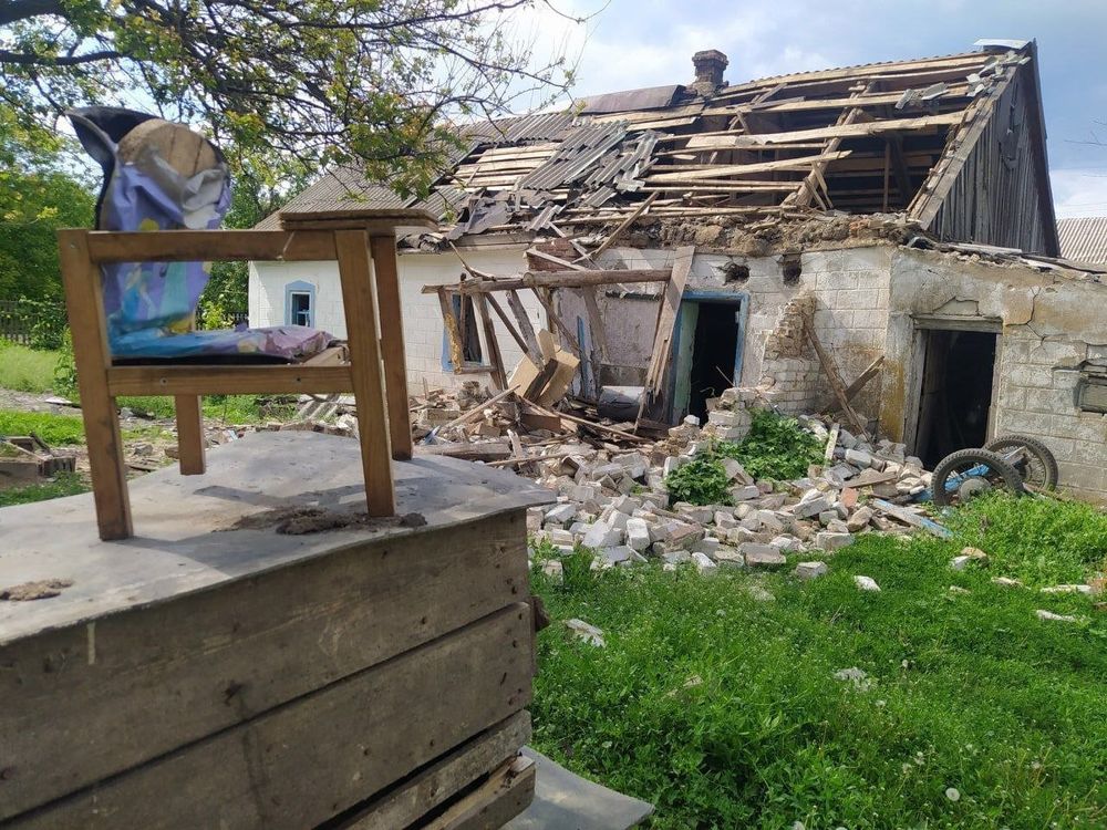 Разрушенные дома в Гуляйпольском районе (фото1)