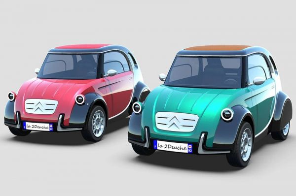 Дизайнер показал концепт современного Citroën 2CV в ярких цветах и с электрическим сердцем