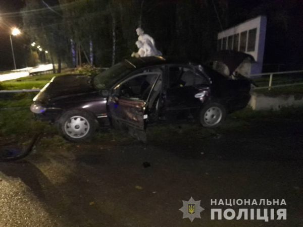 На Вінниччині легковик з’їхав з траси і збив насмерть двох молодих людей                     
