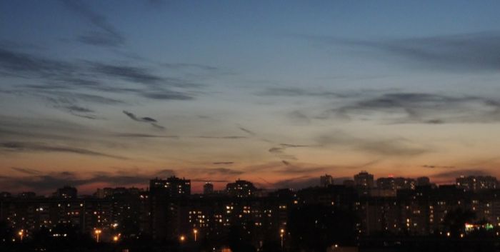 місто, ніч у місті, краєвид