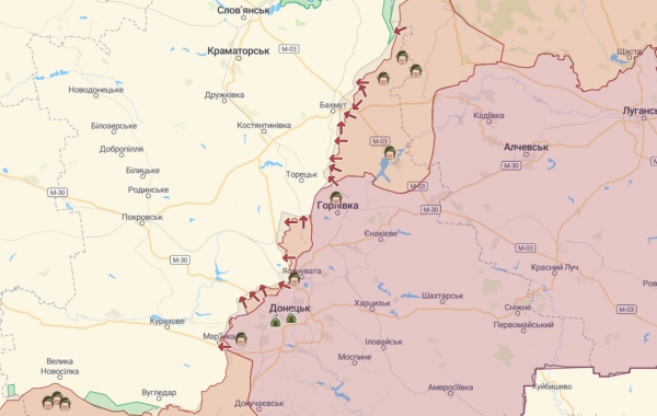 
РФ наступає на трьох напрямках на Донбасі, ЗСУ відбивають атаки: зведення Генштабу 