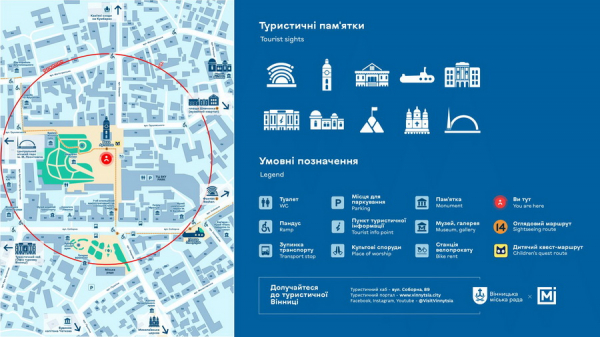 У Вінниці з’явиться сучасна туристична навігація: нові вказівники, інформаційні пілони з мапами і таблички                     
