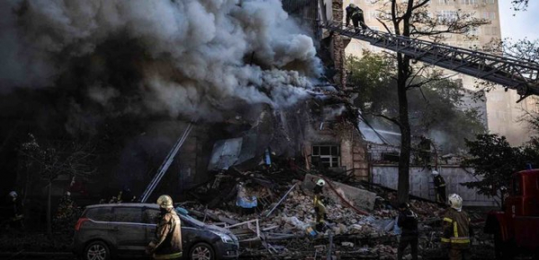 
Атака России на жилой дом в Киеве. Здание полностью разрушено, без жилья остались 16 семей 