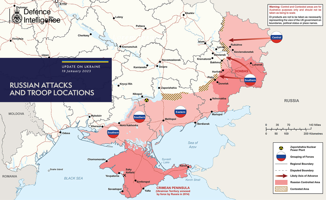 За даними британської розвідки, найважча ситуація спостерігається на сході України. Там продовжуються запеклі бої відразу на кількох напрямках.
