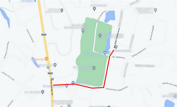 На два місяці перекриють рух транспорту на ділянках вулиць Костя Широцького та Марії Приймаченко                    

