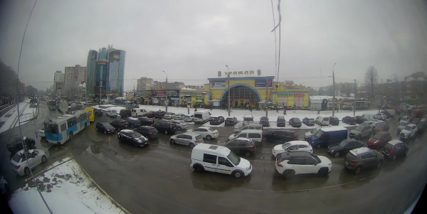 У Вінниці тролейбуси зупинились в заторі біля Урожаю через ДТП                    
