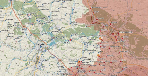 
Генштаб: Битва за Бахмут триває, Росія атакує Часів Яр та дорогу на Костянтинівку — карта 