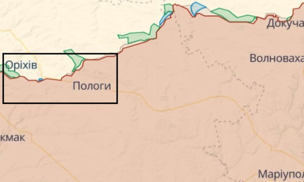 
Генштаб: ЗСУ наступають у напрямку Бердянська. Бої під Пологами та біля Макарівки — карта 