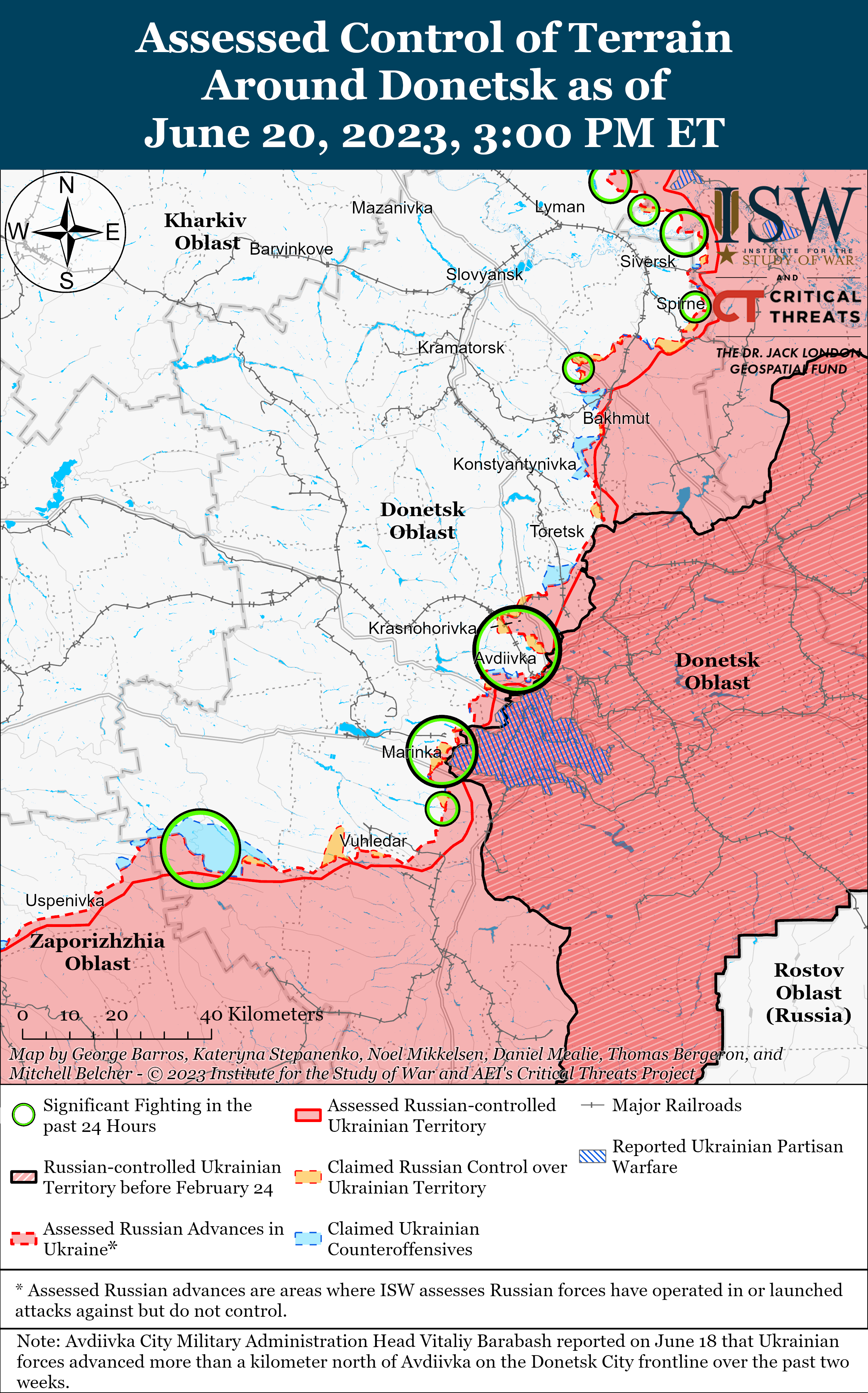 На кордоні Запорізької та Донецької областей точаться важкі бої: карти ISW