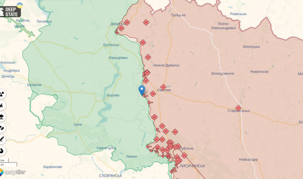 
Росія активно атакує на Лиманському напрямку: спроби наступу на п'яти ділянках – карта 