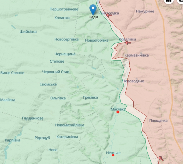 
Генштаб: Сили оборони відбилися на шести напрямках і наступають на двох – карта 