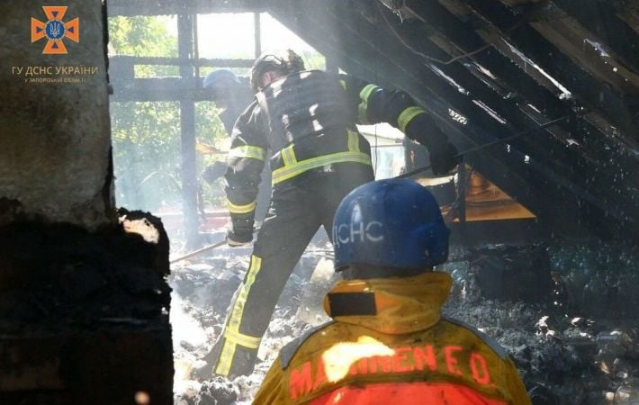 В Запорожской области из-за вражеских обстрелов вспыхнули 11 пожаров