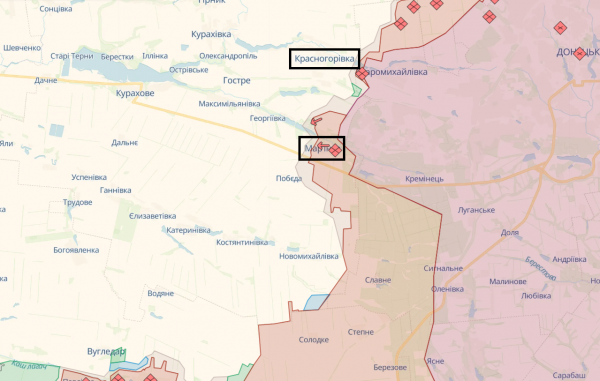 
Росія намагалась повернути втрачене біля Урожайного, наступала на шістьох напрямках – мапа 