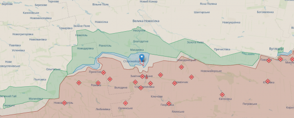 
Росія намагалась повернути втрачене біля Урожайного, наступала на шістьох напрямках – мапа 