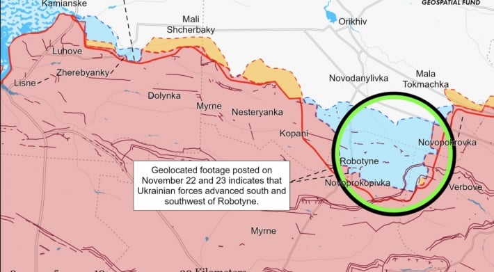 ВСУ продвигаются на западе Запорожской области