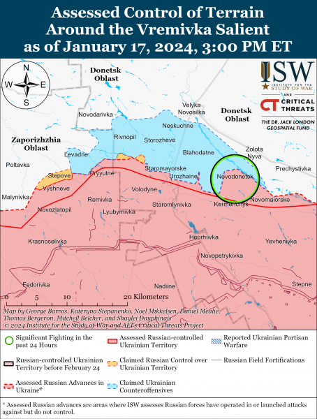 Украинские беспилотники усложняют логистику российских войск: карты боев ISW