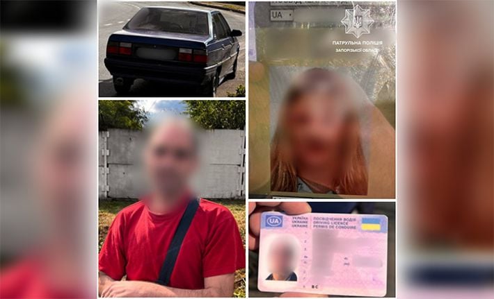 В Запорожье мужчина управлял пьяным автомобилем с чужими правами
