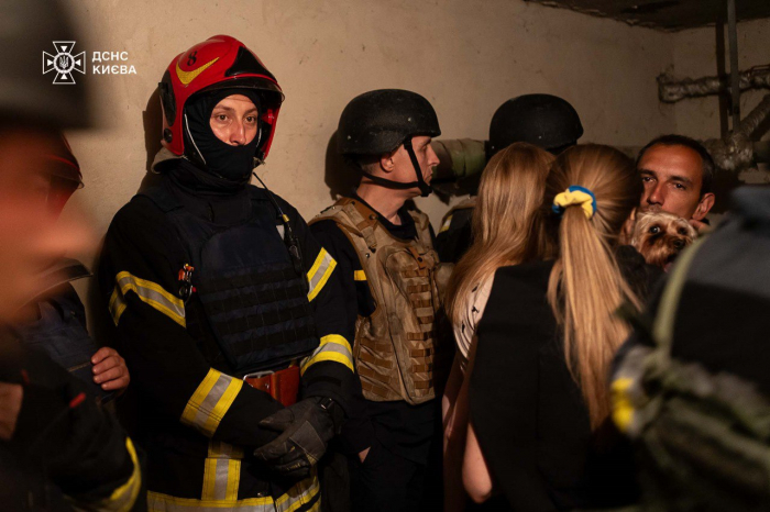 Наслідки атаки по Києву.