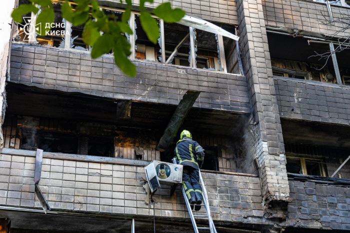 Наслідки атаки по Києву.