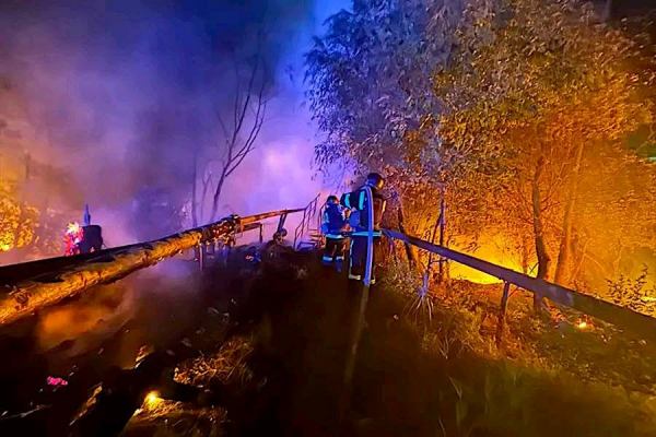 В Ізмаїлі ліквідували пожежу, спричинену атакою БпЛА